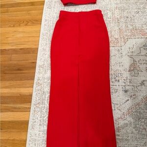 Red Women's 2 piece skirt set